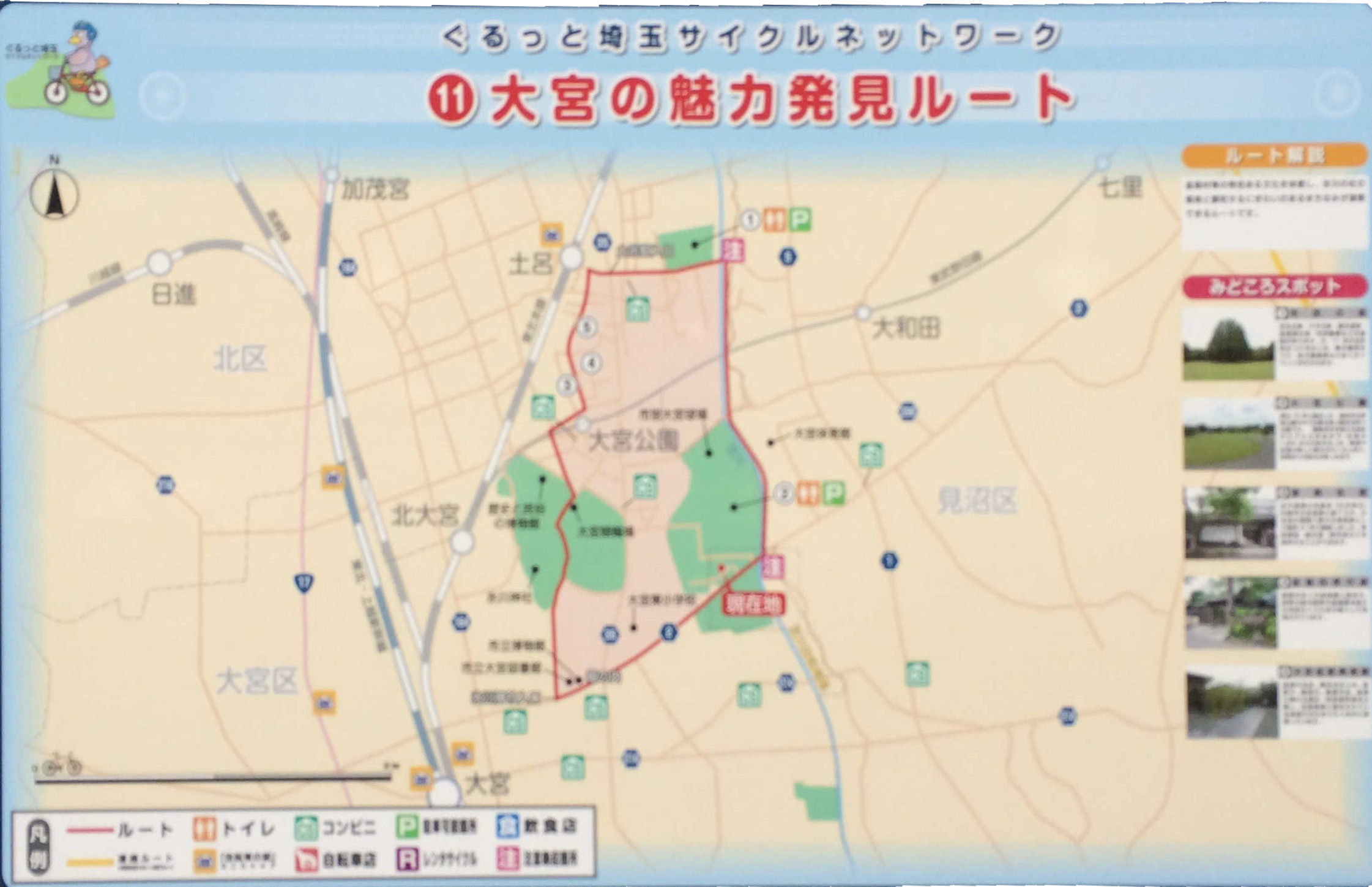 ぐるっと埼玉サイクルネットワーク　⑪大宮の魅力発見ルート